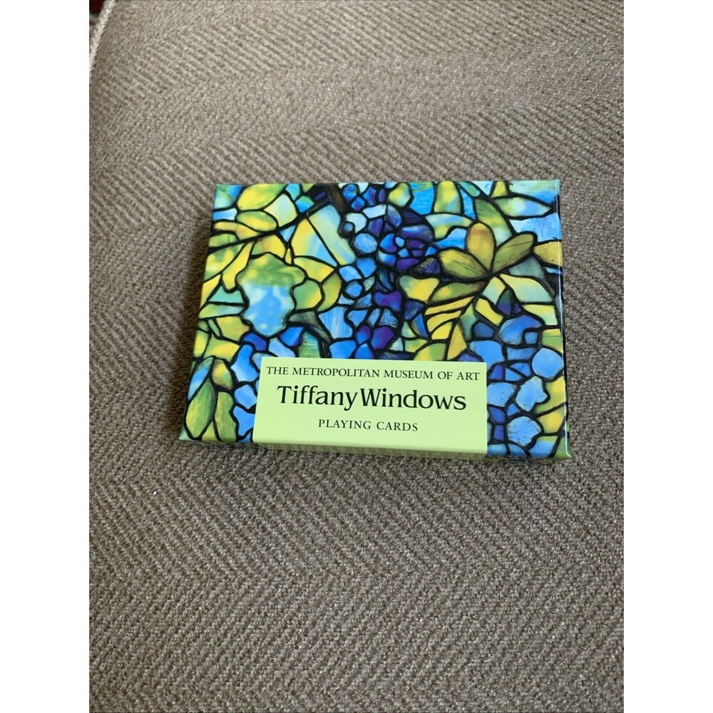 The Metropolitan Museum of Art Tiffany Windows Playing Cards 2 Decks Boxed 2003